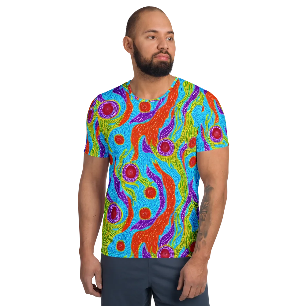 Chromatic Harvest on Men's Athletic T-Shirt — Front