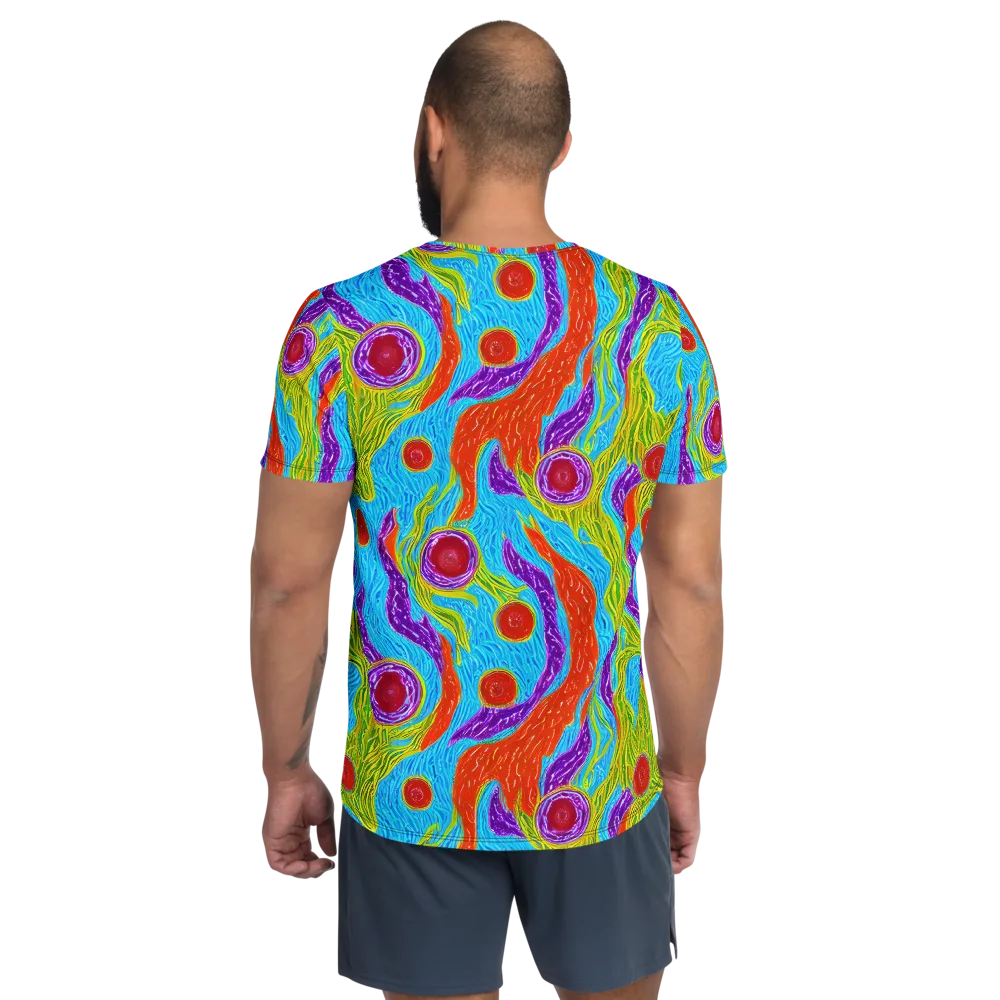 Chromatic Harvest on Men's Athletic T-Shirt — Back