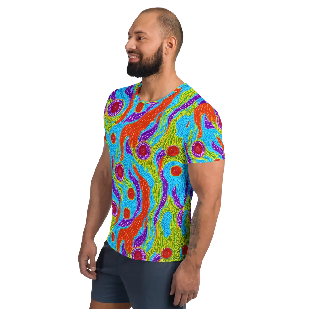 Chromatic Harvest on Men's Athletic T-Shirt — Left
