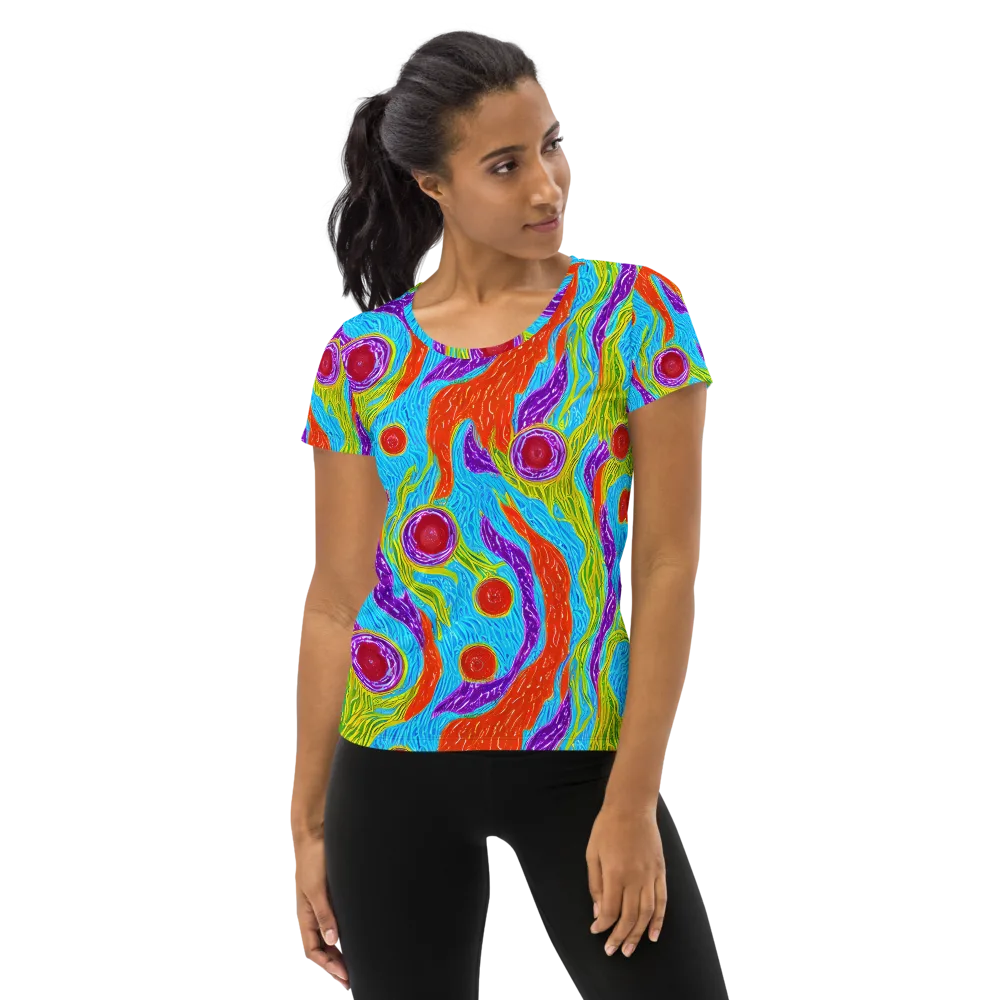Chromatic Harvest on Women's Athletic T-Shirt — Front