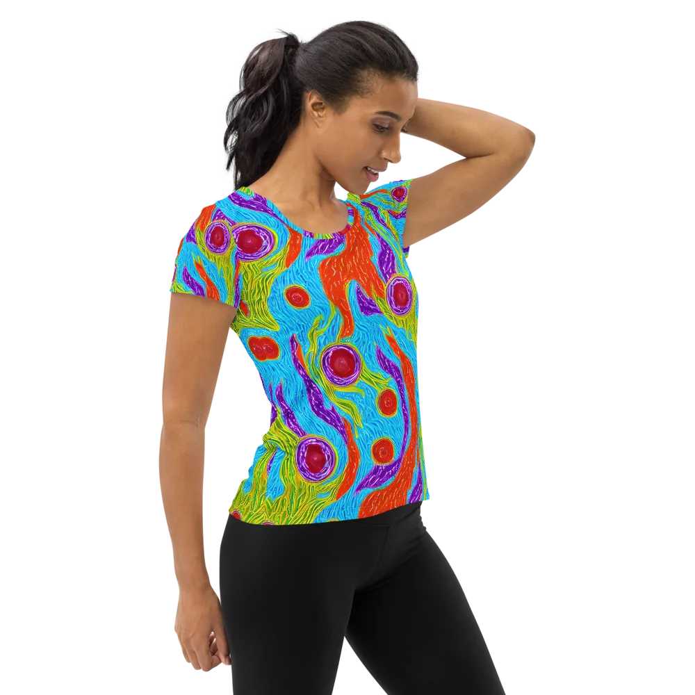 Chromatic Harvest on Women's Athletic T-Shirt — Right