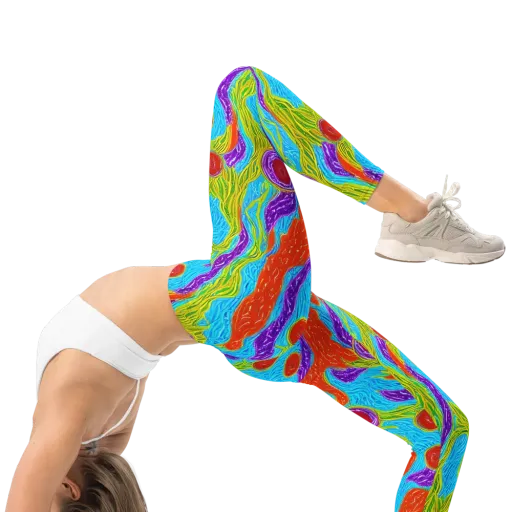 Chromatic Harvest on a Leggings
