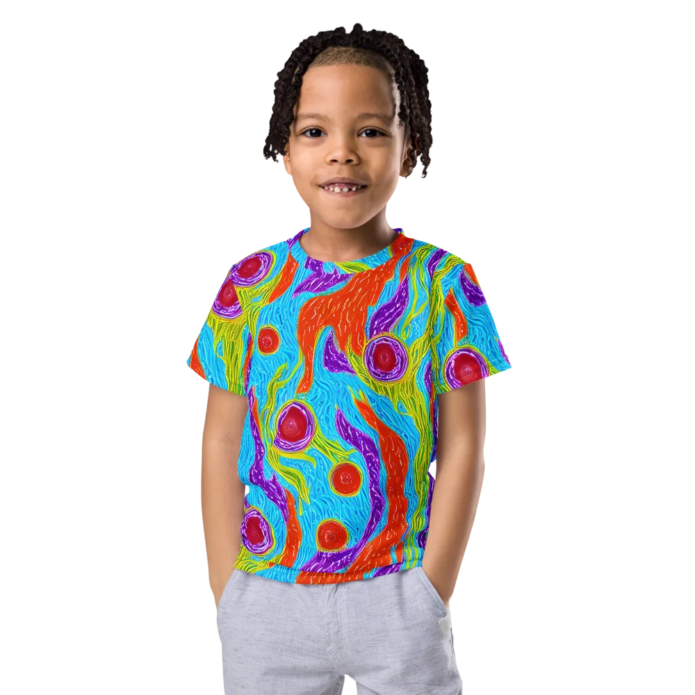 Chromatic Harvest on Kids Crew Neck T-Shirt — Front