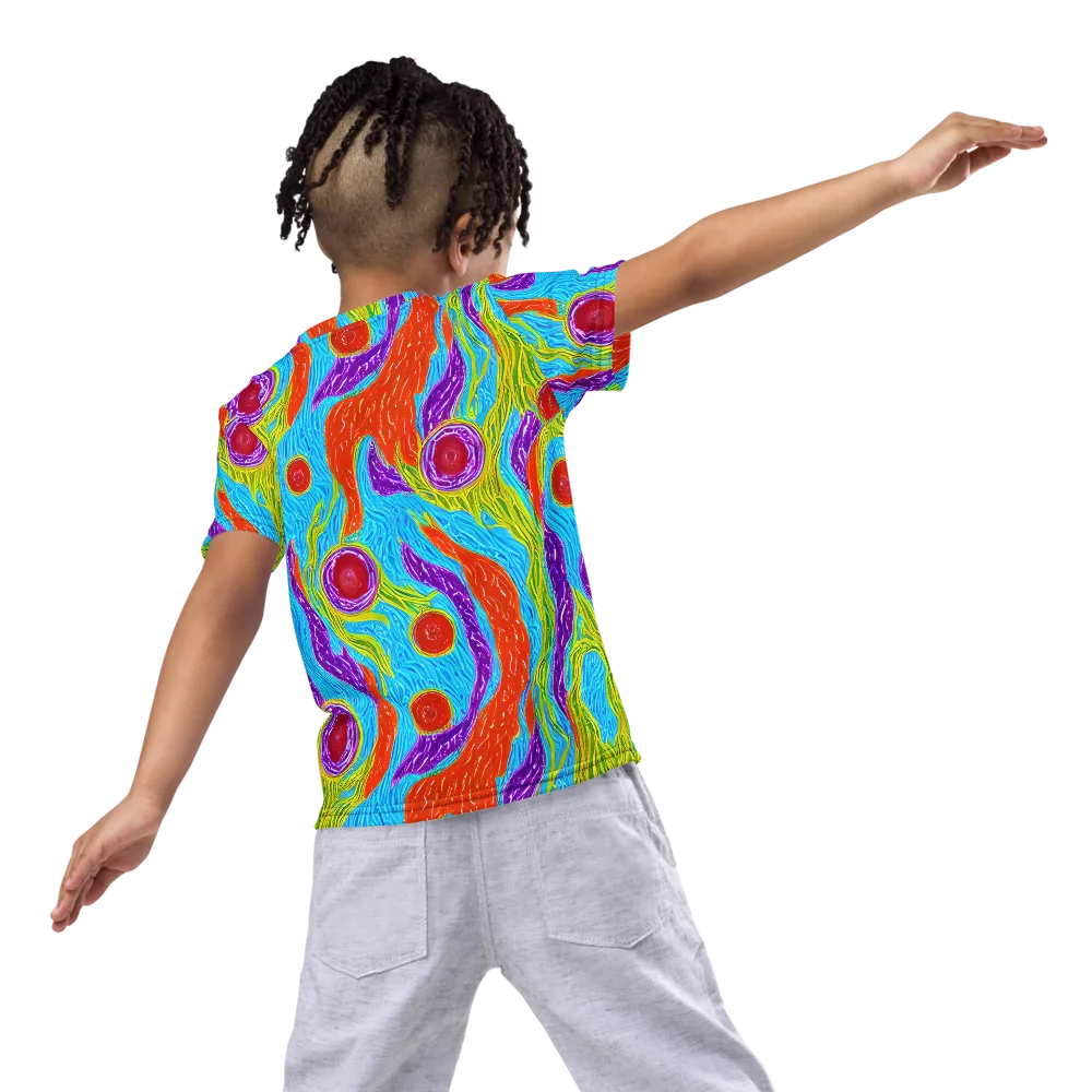 Chromatic Harvest on Kids Crew Neck T-Shirt — Back