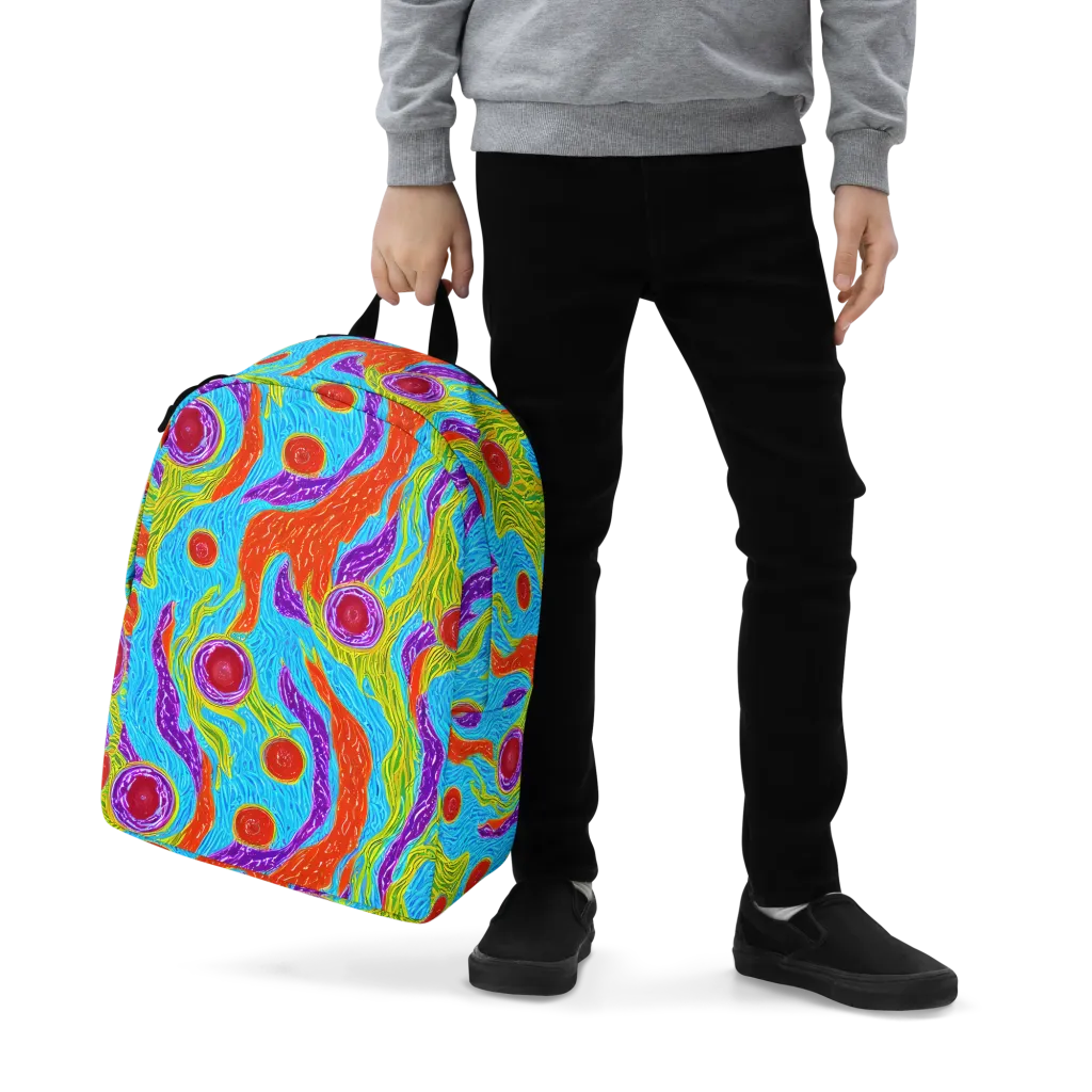 Chromatic Harvest on Minimalist Backpack — Zoomed-in