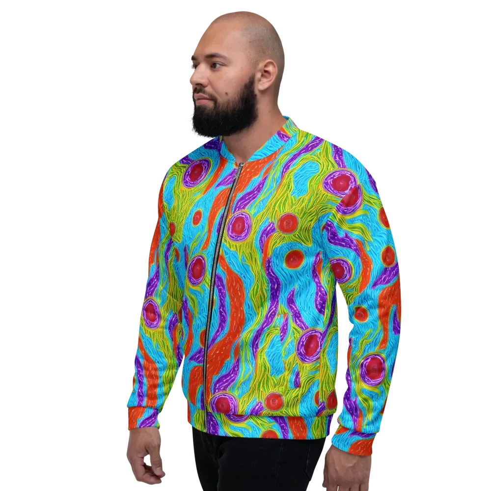 Chromatic Harvest on Bomber Jacket — Left