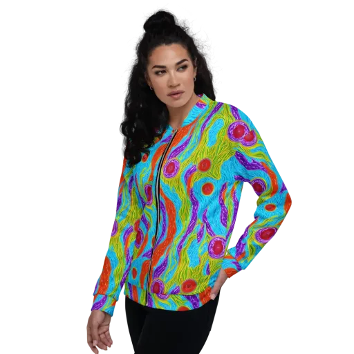 Chromatic Harvest on a Bomber Jacket