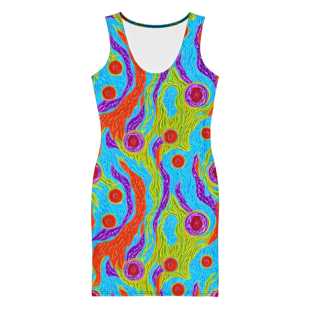 Chromatic Harvest on Bodycon Dress — Front