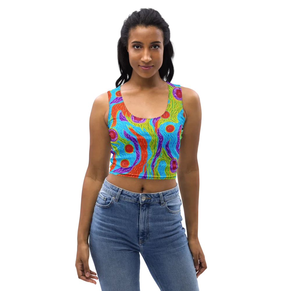 Chromatic Harvest on Crop Top — Front