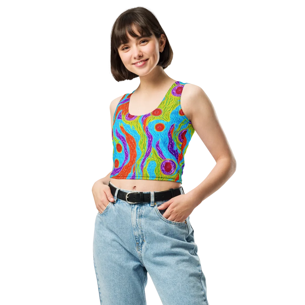 Chromatic Harvest on Crop Top — Front