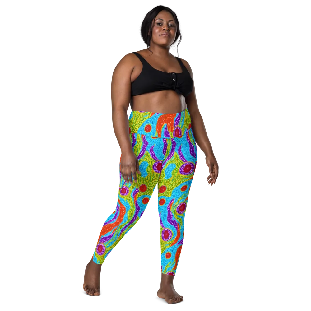 Chromatic Harvest on Leggings with Pockets — Front