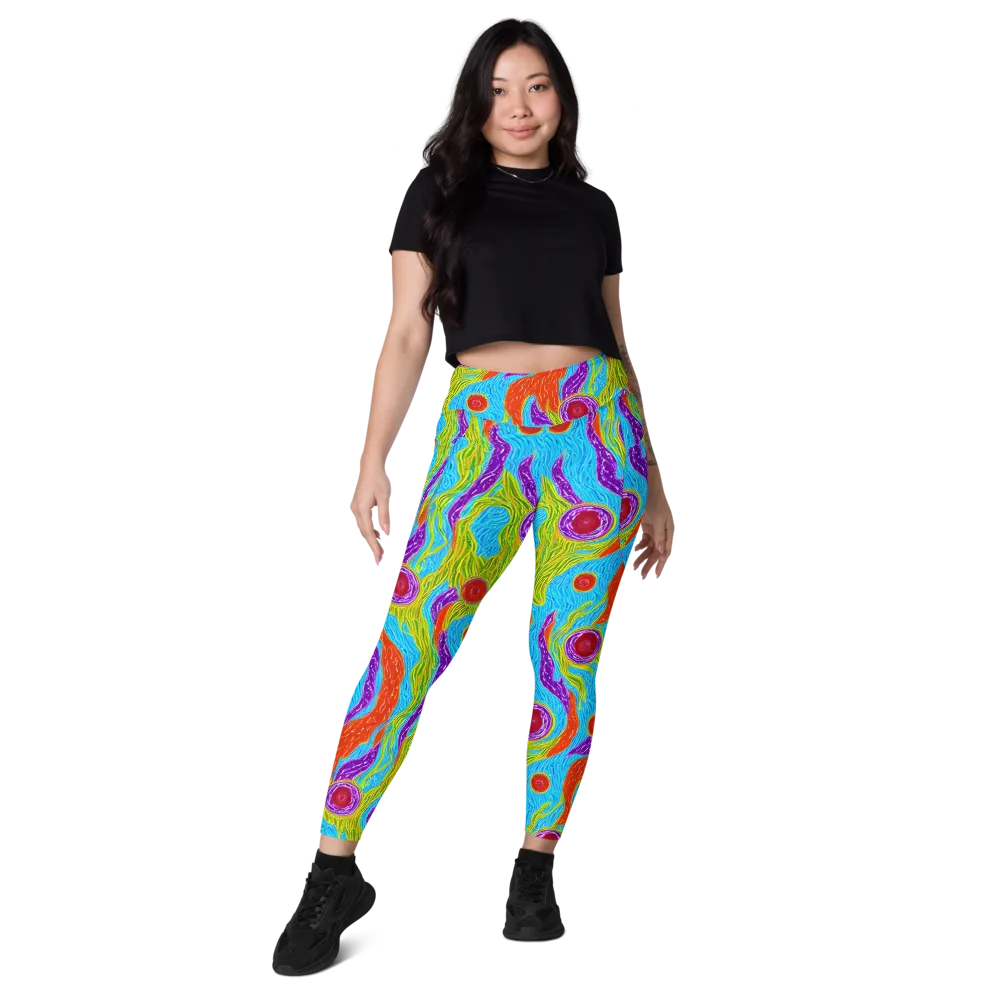 Chromatic Harvest on Leggings with Pockets — Front