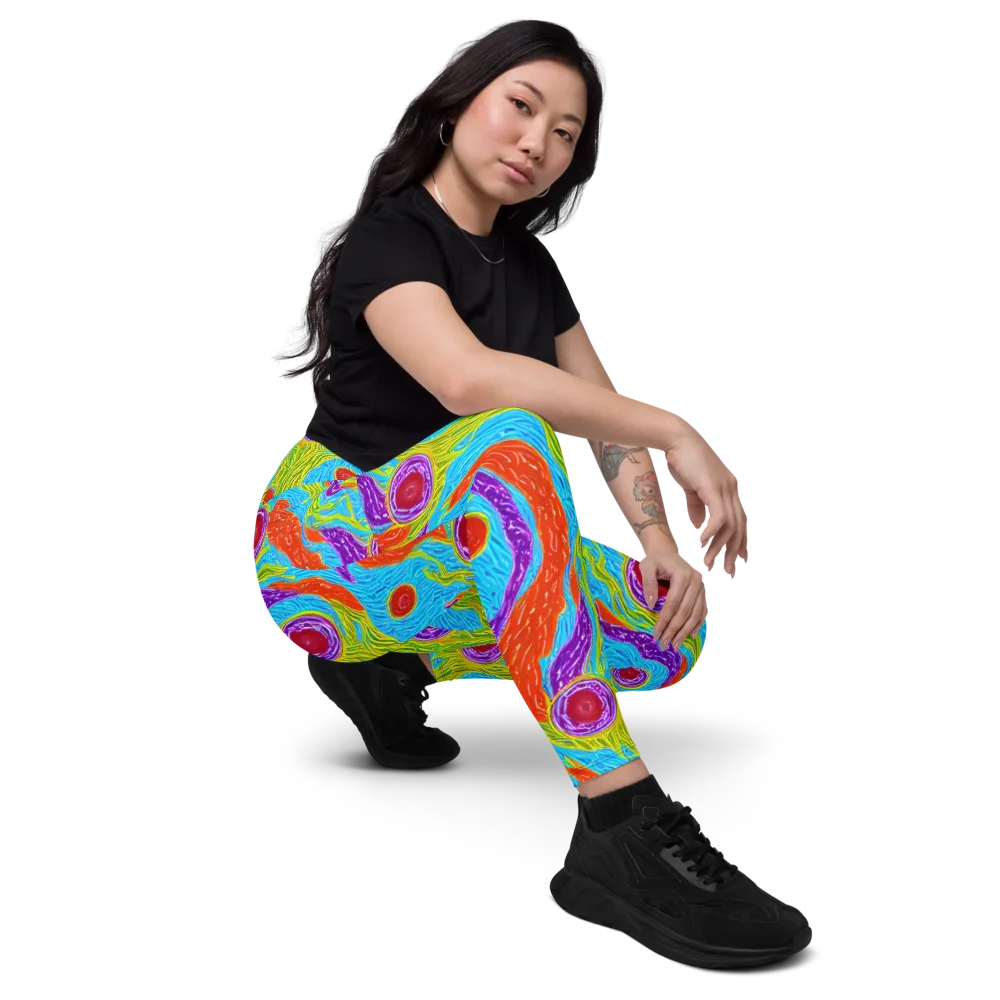 Chromatic Harvest on Leggings with Pockets — Right Front