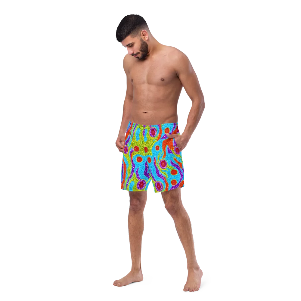 Chromatic Harvest on Swim Trunks — Left Front