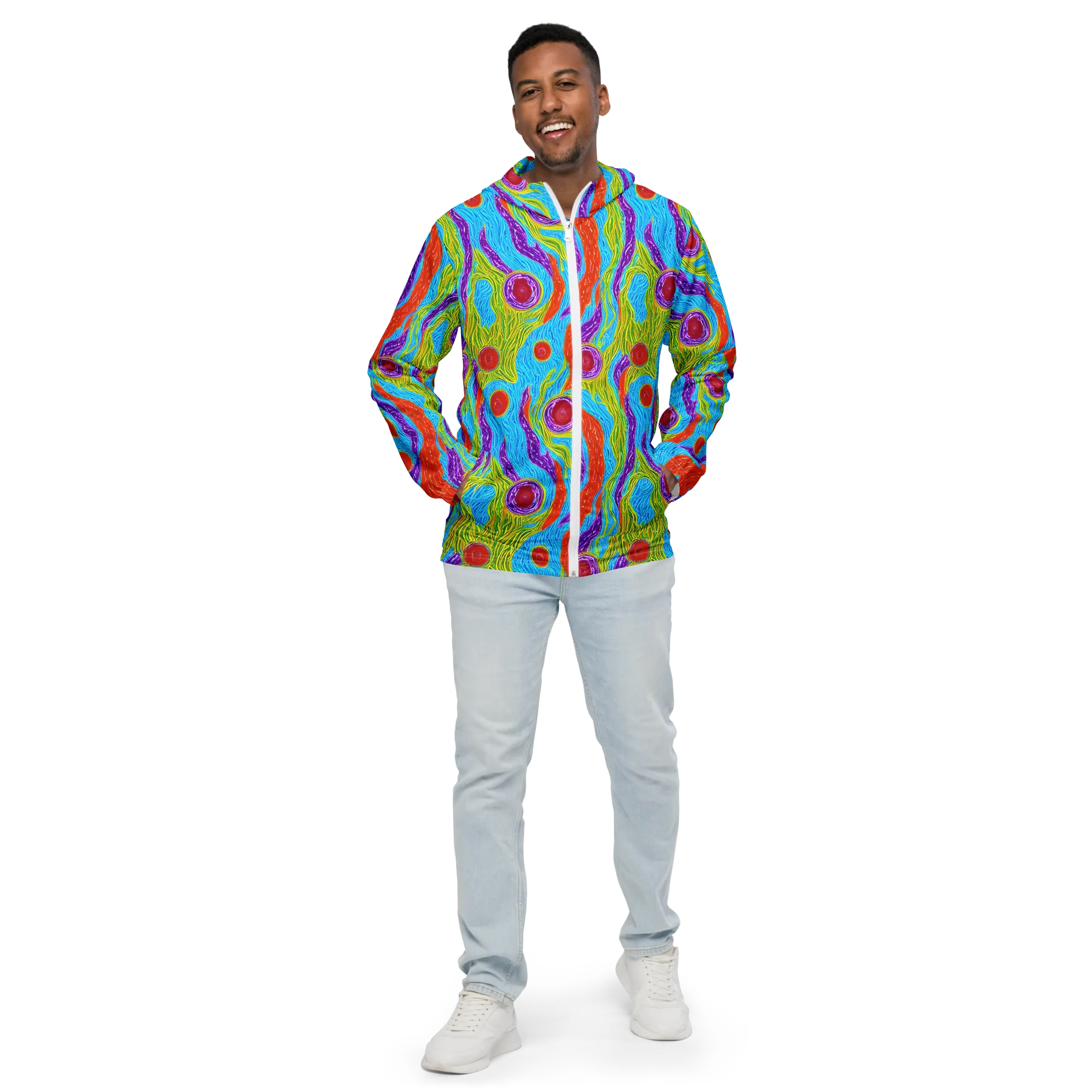 Chromatic Harvest on Men's Windbreaker — Front
