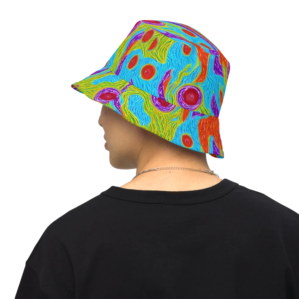 Chromatic Harvest on Reversible Bucket Hat — Back Inside