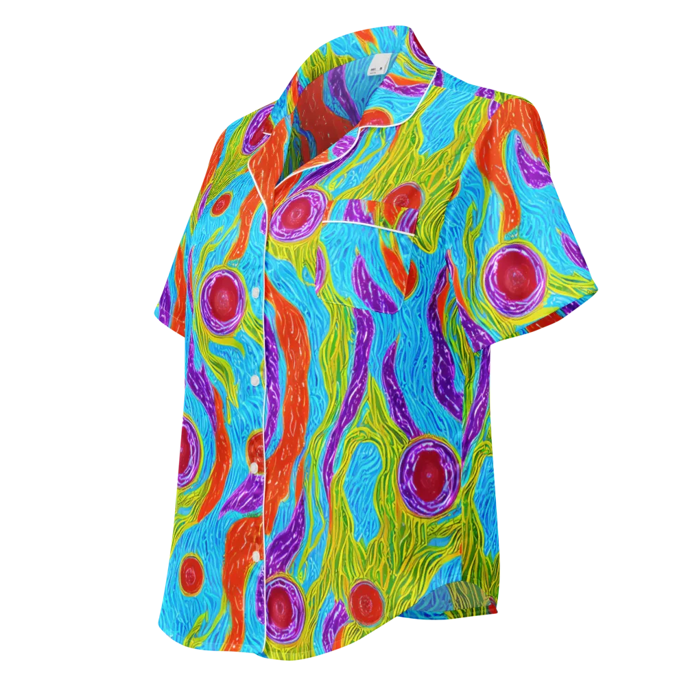Chromatic Harvest on Women's Short Sleeve Pajama Top — Left Front