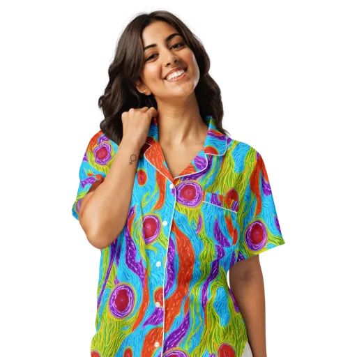 Chromatic Harvest on a Women's Short Sleeve Pajama Top