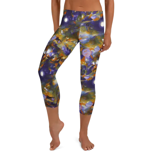 Electric Alchemy on a Capri Leggings