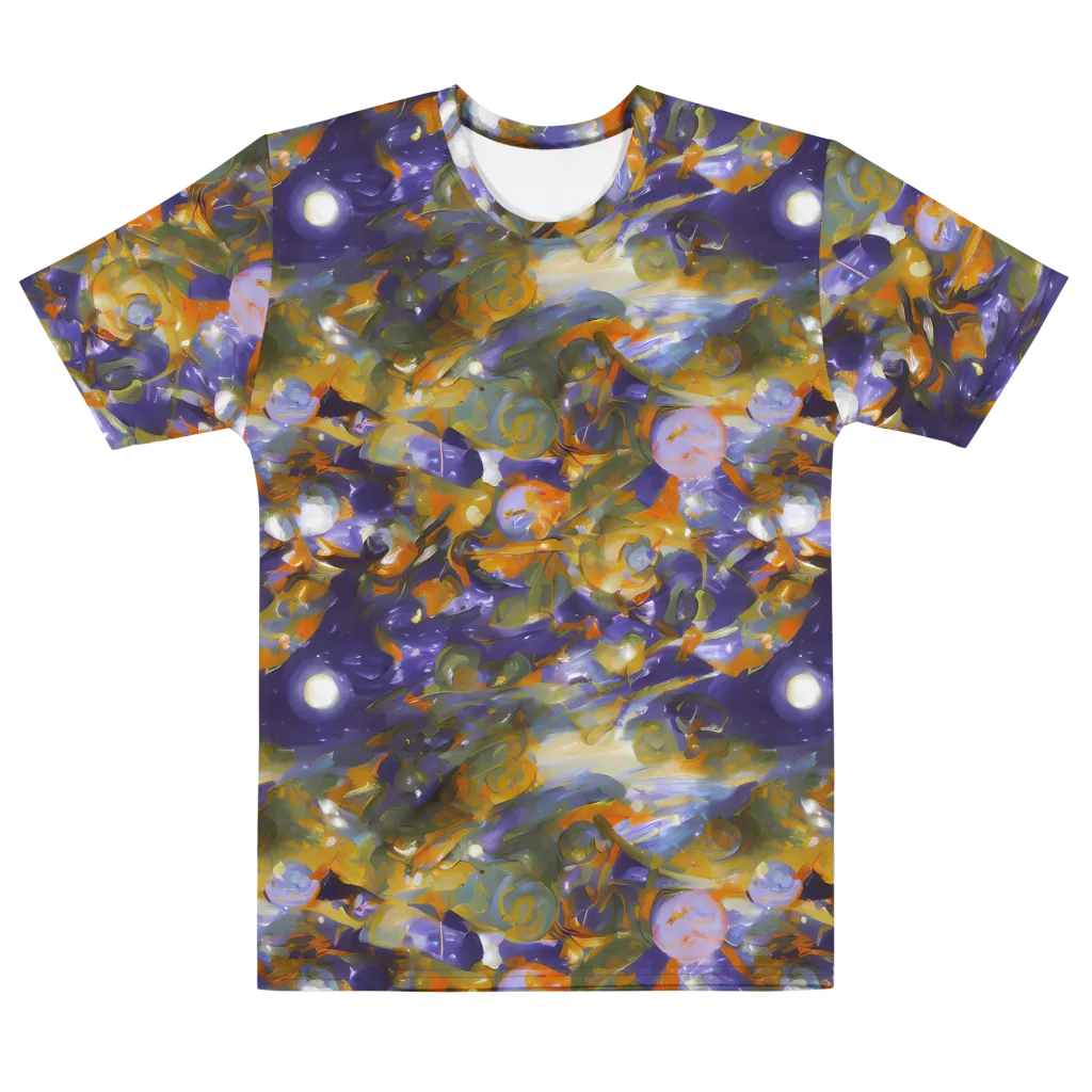 Electric Alchemy on Men's Cotton Crew Neck T-Shirt — Front