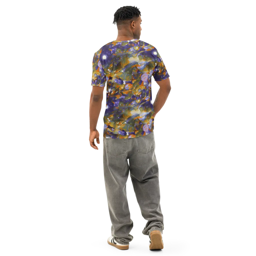 Electric Alchemy on Men's Cotton Crew Neck T-Shirt — Back