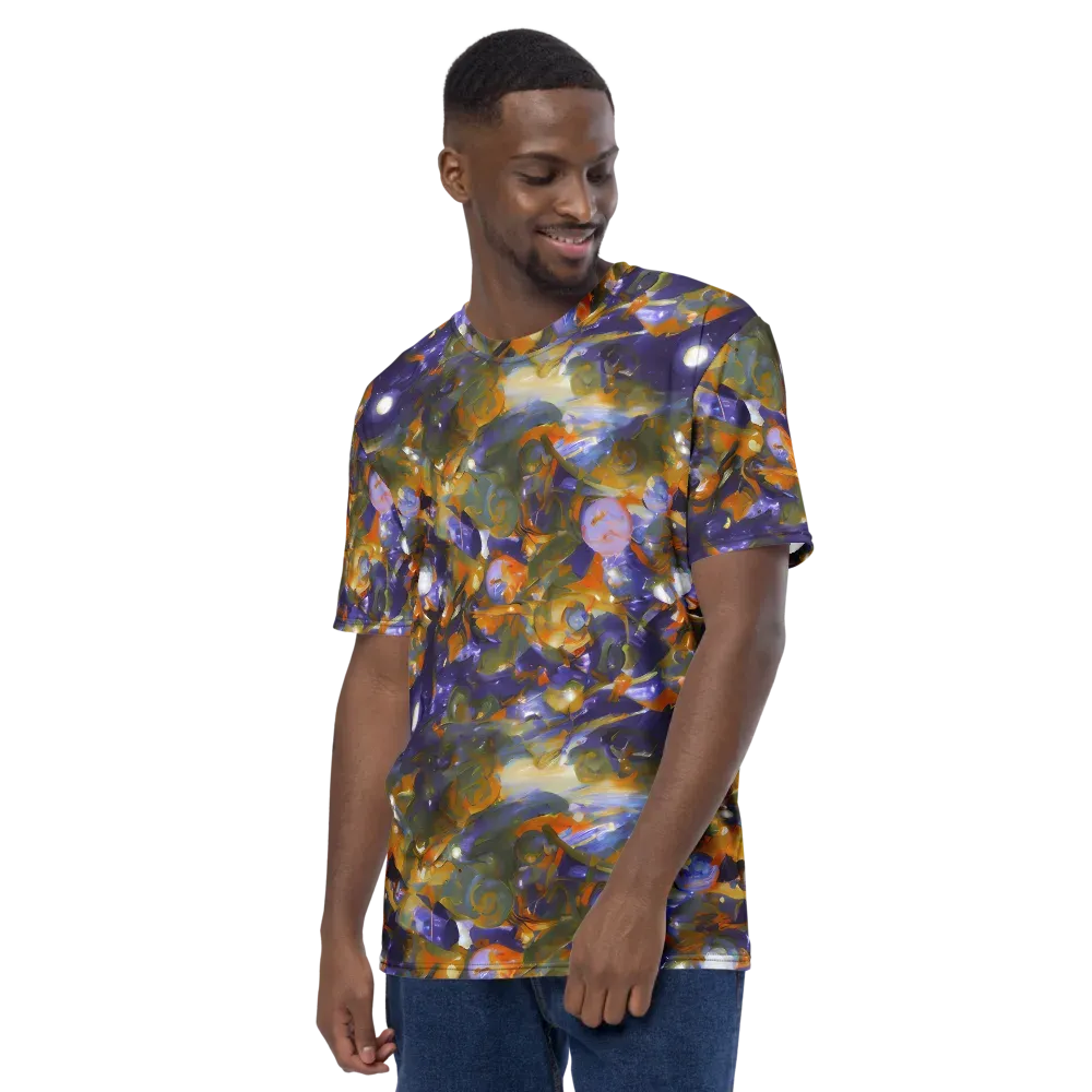 Electric Alchemy on Men's Crew Neck T-Shirt — Left