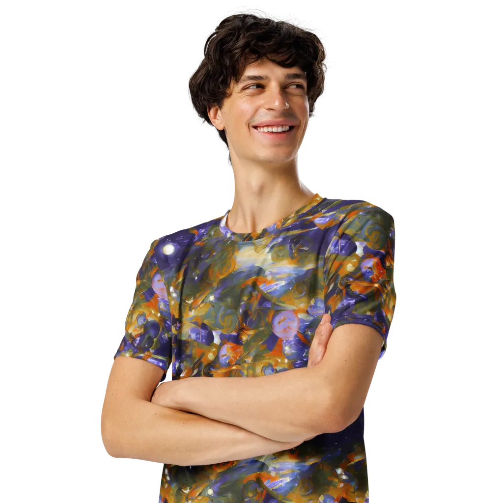 Electric Alchemy on Men's Crew Neck T-Shirt — Left Front