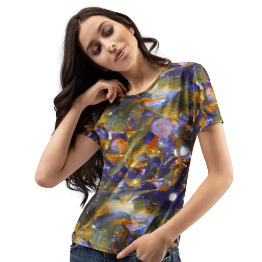 Electric Alchemy on a Women's Crew Neck T-Shirt