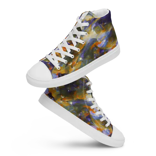 Electric Alchemy on a Women's High Top Canvas Shoes