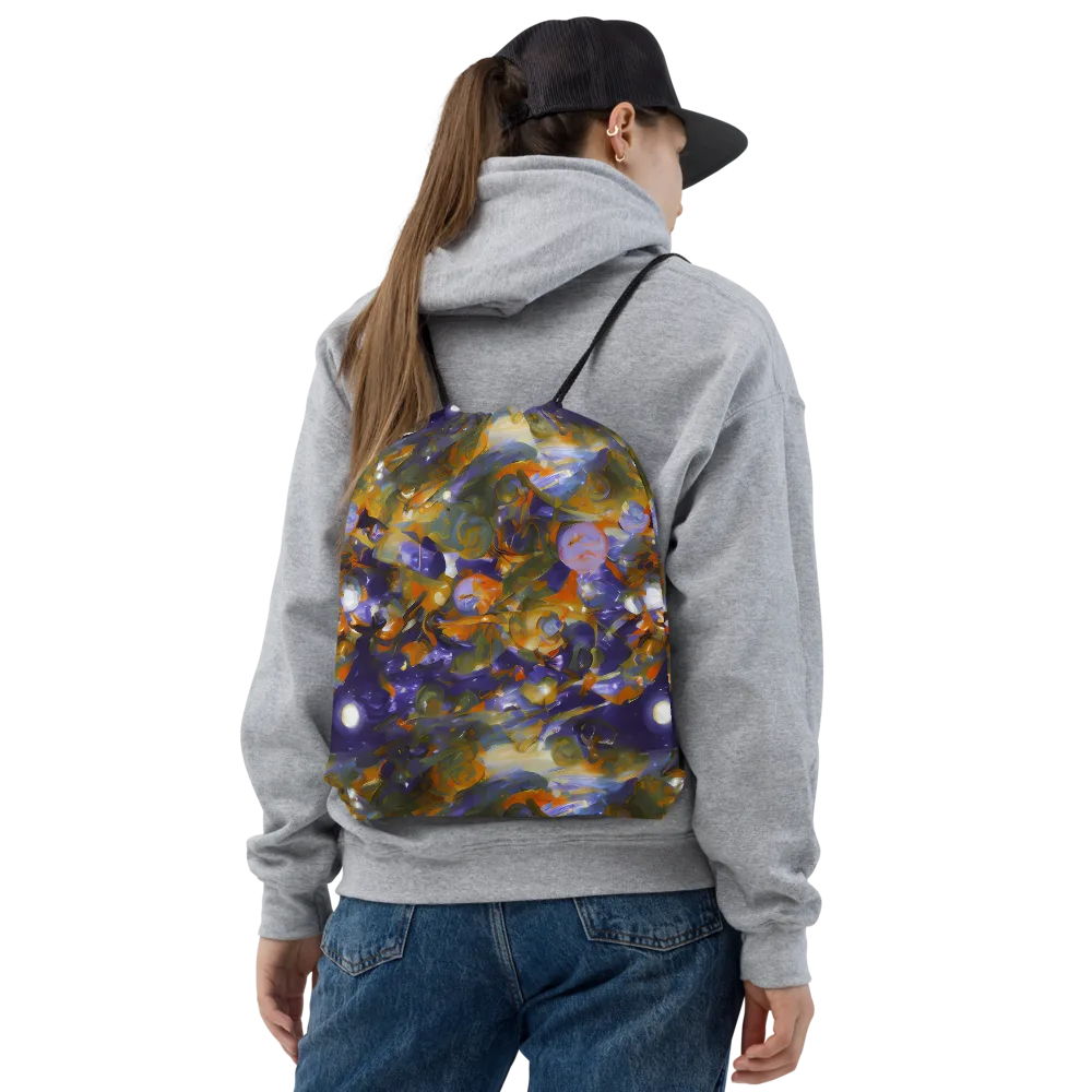 Electric Alchemy on Drawstring Bag — Front