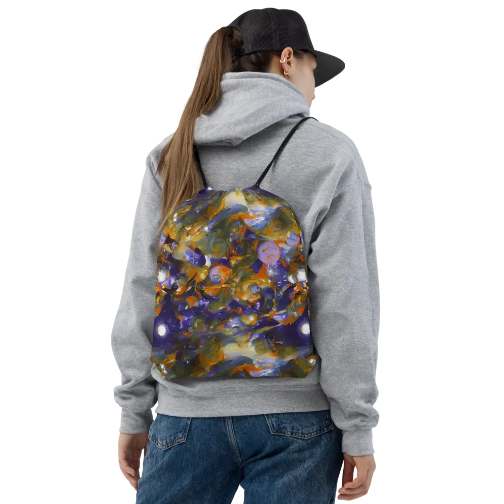 Electric Alchemy on Drawstring Bag — Front