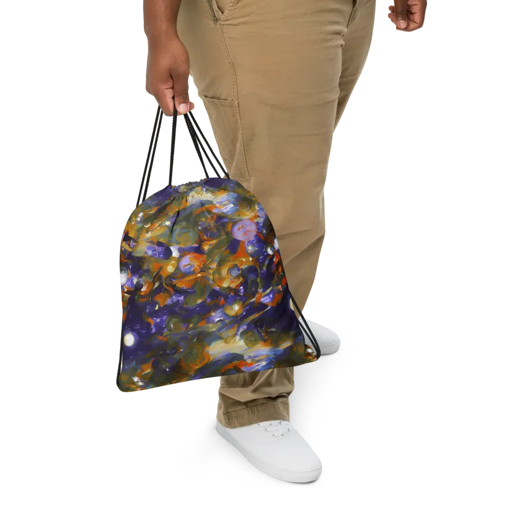 Electric Alchemy on Drawstring Bag — Front