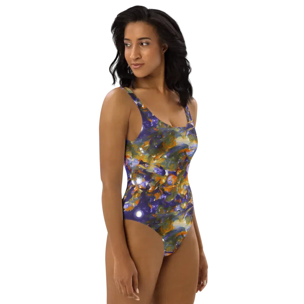 Electric Alchemy on One-Piece Swimsuit — Right