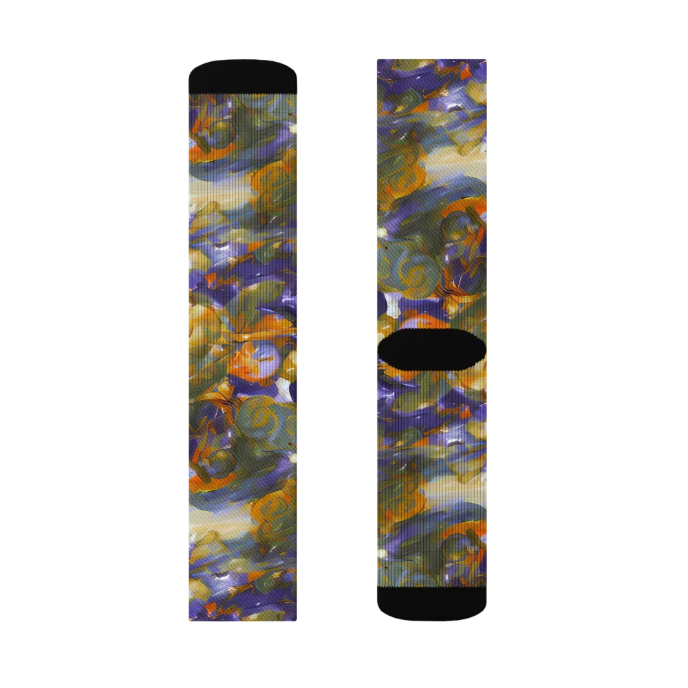 Electric Alchemy on Socks — Left Sock