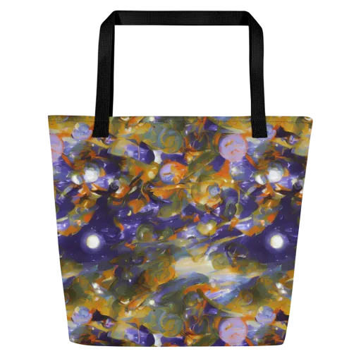 Electric Alchemy on a Large Tote Bag W/ Pocket