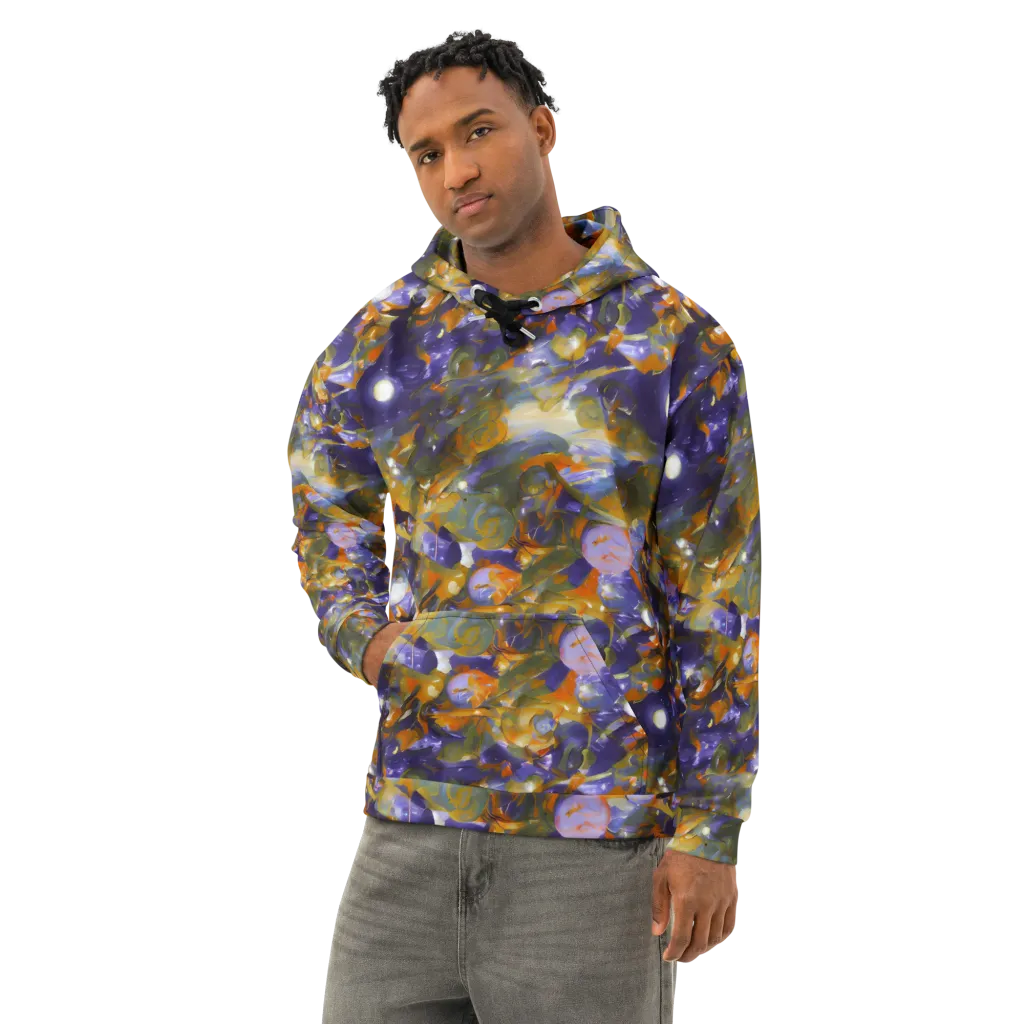 Electric Alchemy on Cotton Hoodie — Left Front