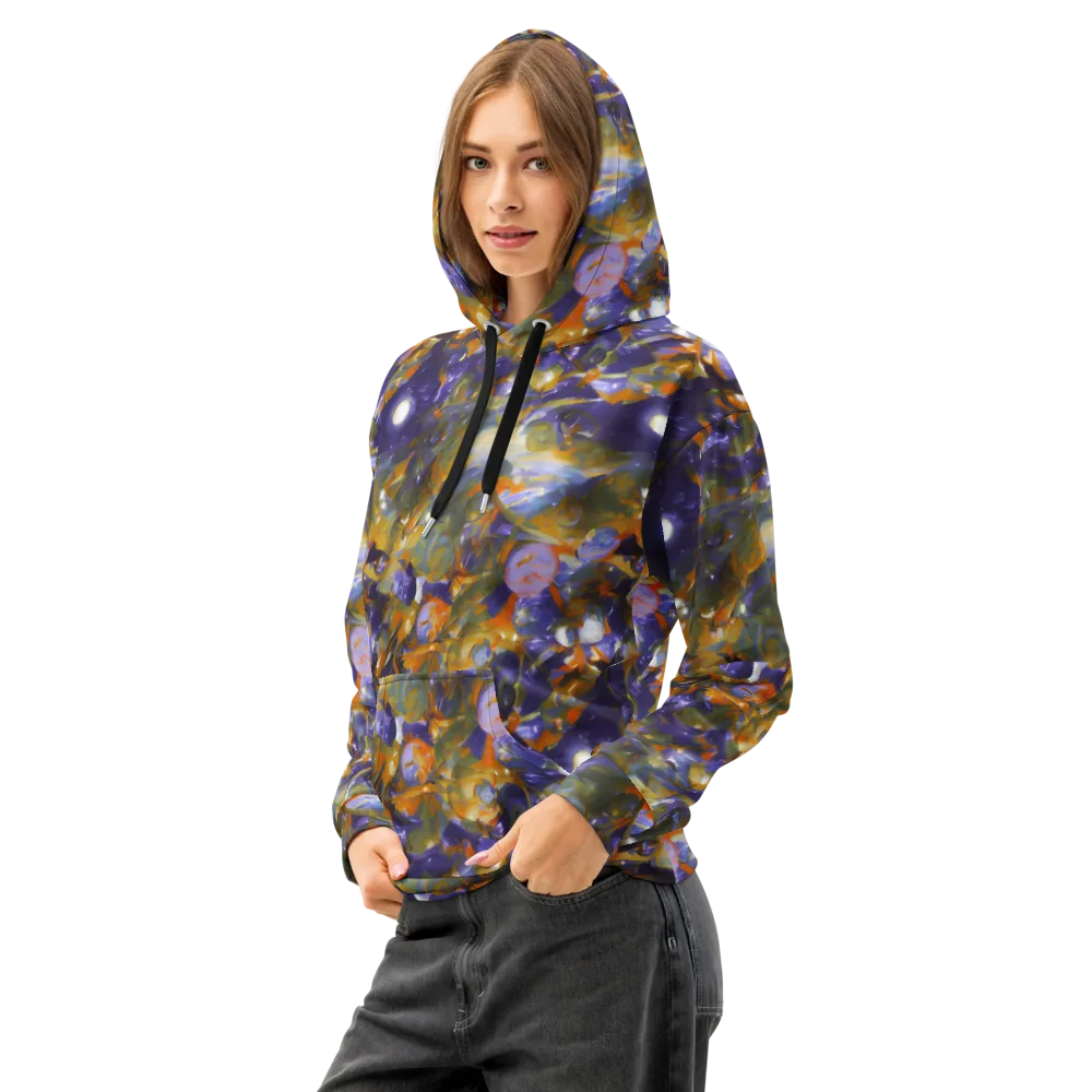 Electric Alchemy on Cotton Hoodie — Left Front