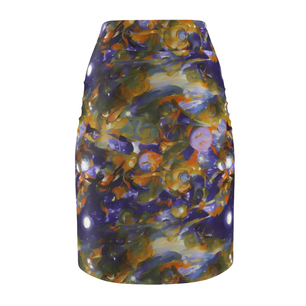 Electric Alchemy on Pencil Skirt — Back