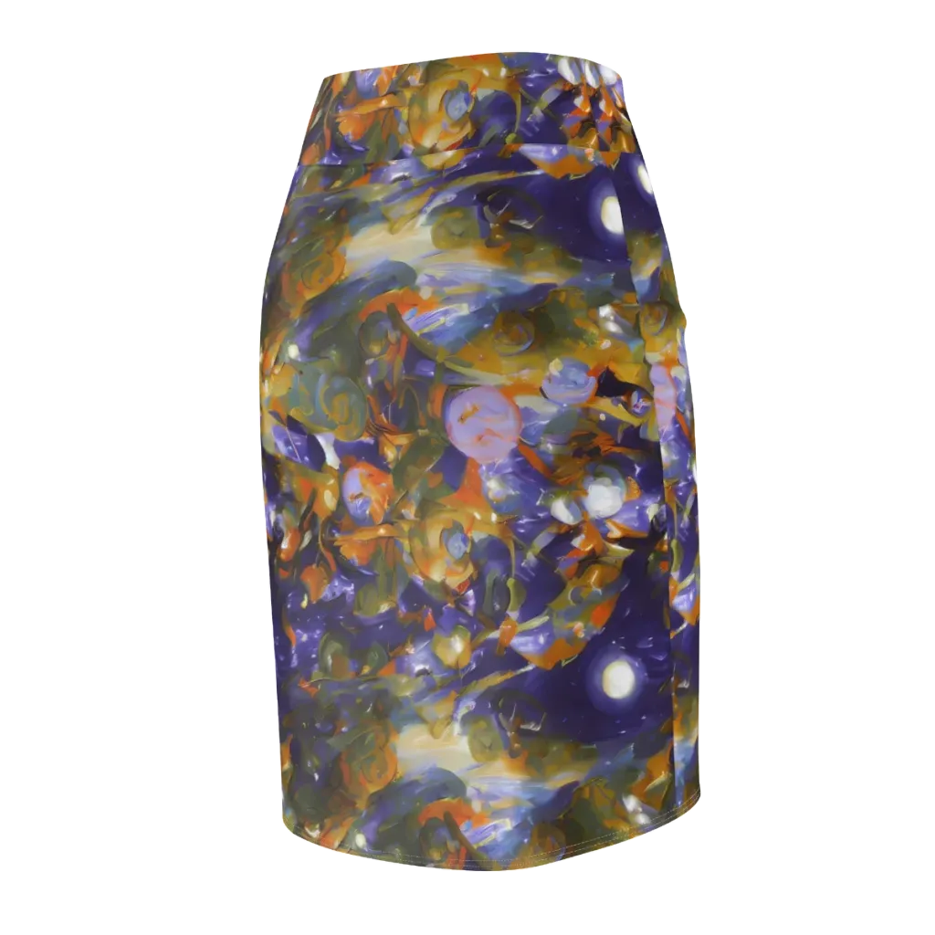 Electric Alchemy on Pencil Skirt — Back Side