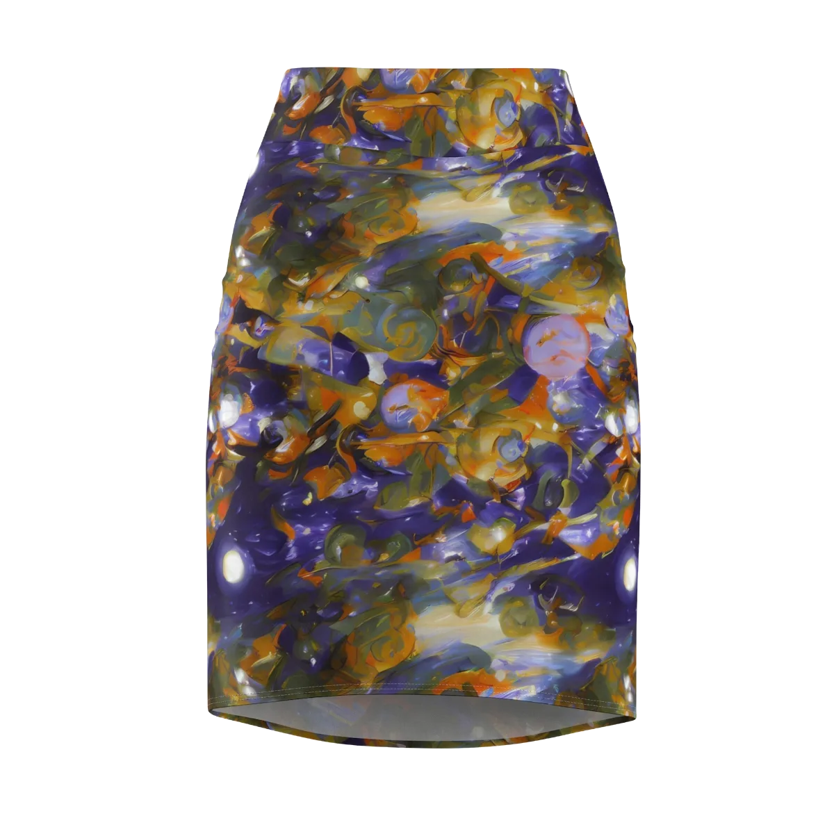 Electric Alchemy on Pencil Skirt — Front