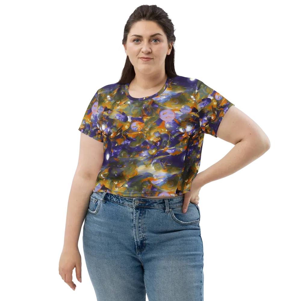 Electric Alchemy on Crop Tee — Front
