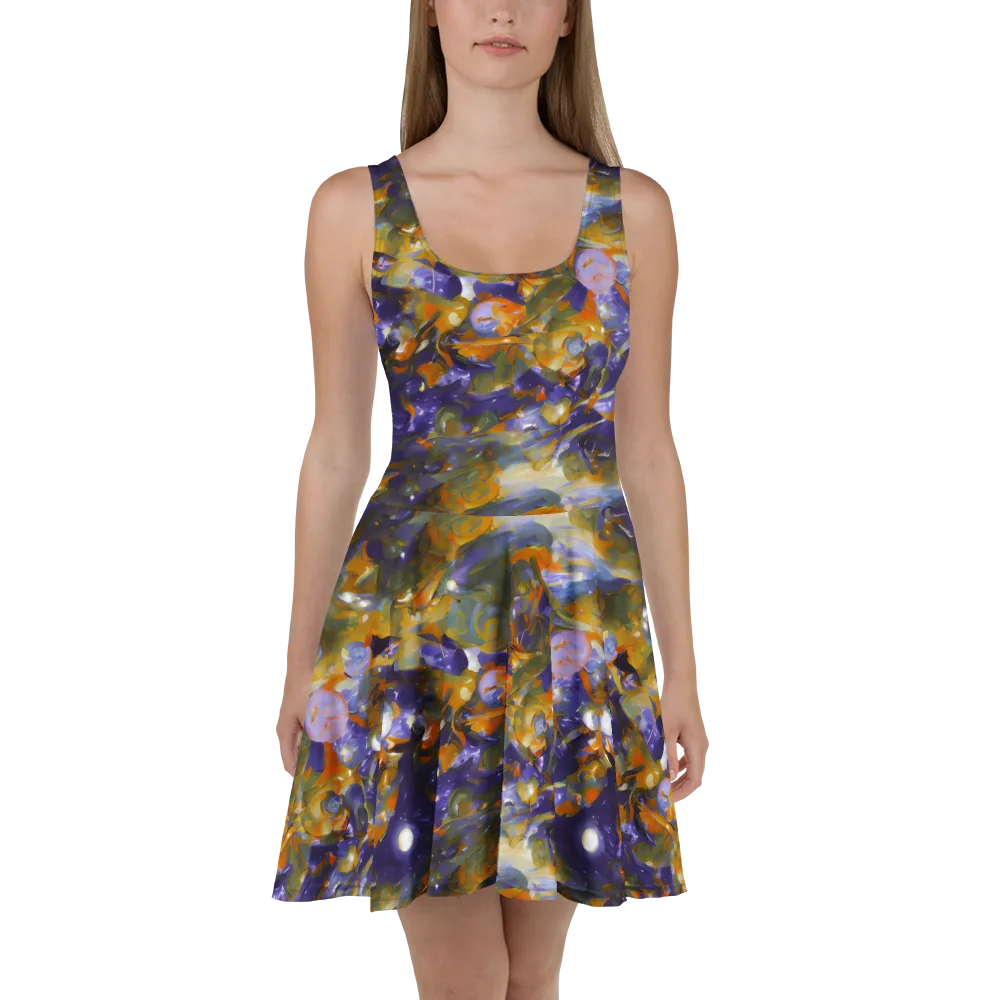Electric Alchemy on Skater Dress — Front