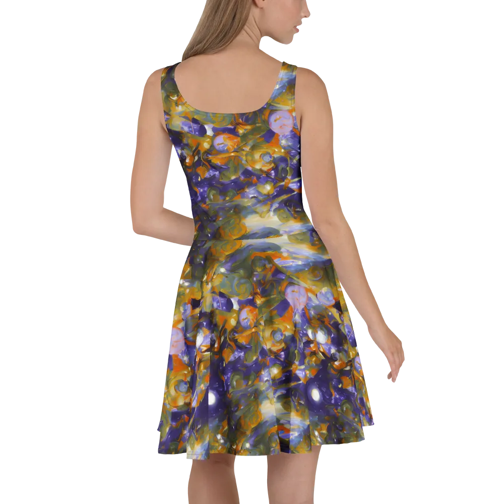 Electric Alchemy on Skater Dress — Back