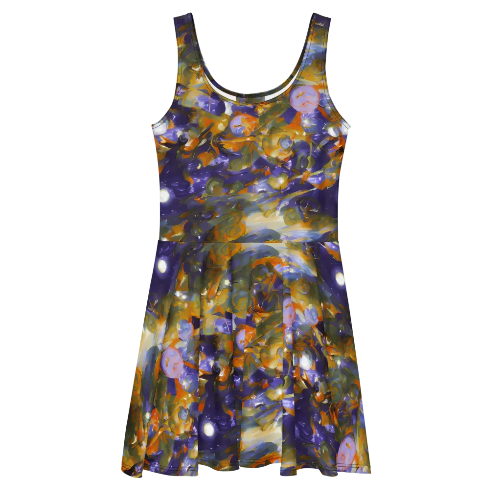 Electric Alchemy on Skater Dress — Front