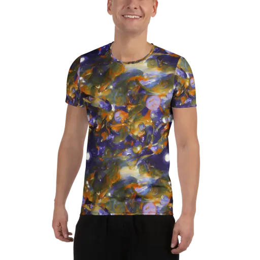 Electric Alchemy on a Men's Athletic T-Shirt