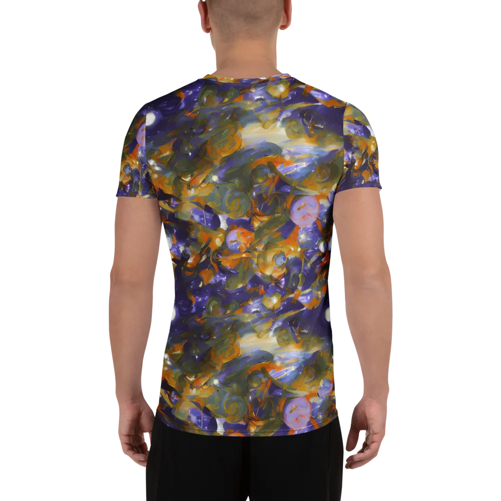 Electric Alchemy on Men's Athletic T-Shirt — Back