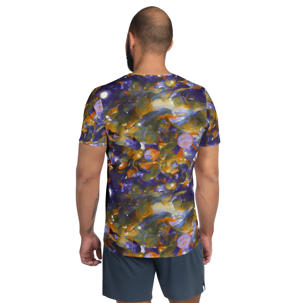 Electric Alchemy on Men's Athletic T-Shirt — Back