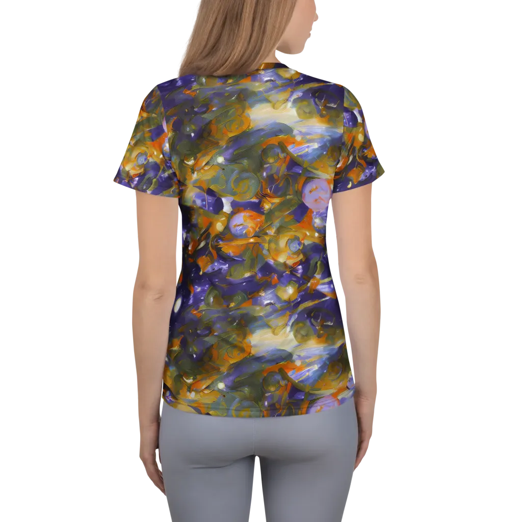 Electric Alchemy on Women's Athletic T-Shirt — Back