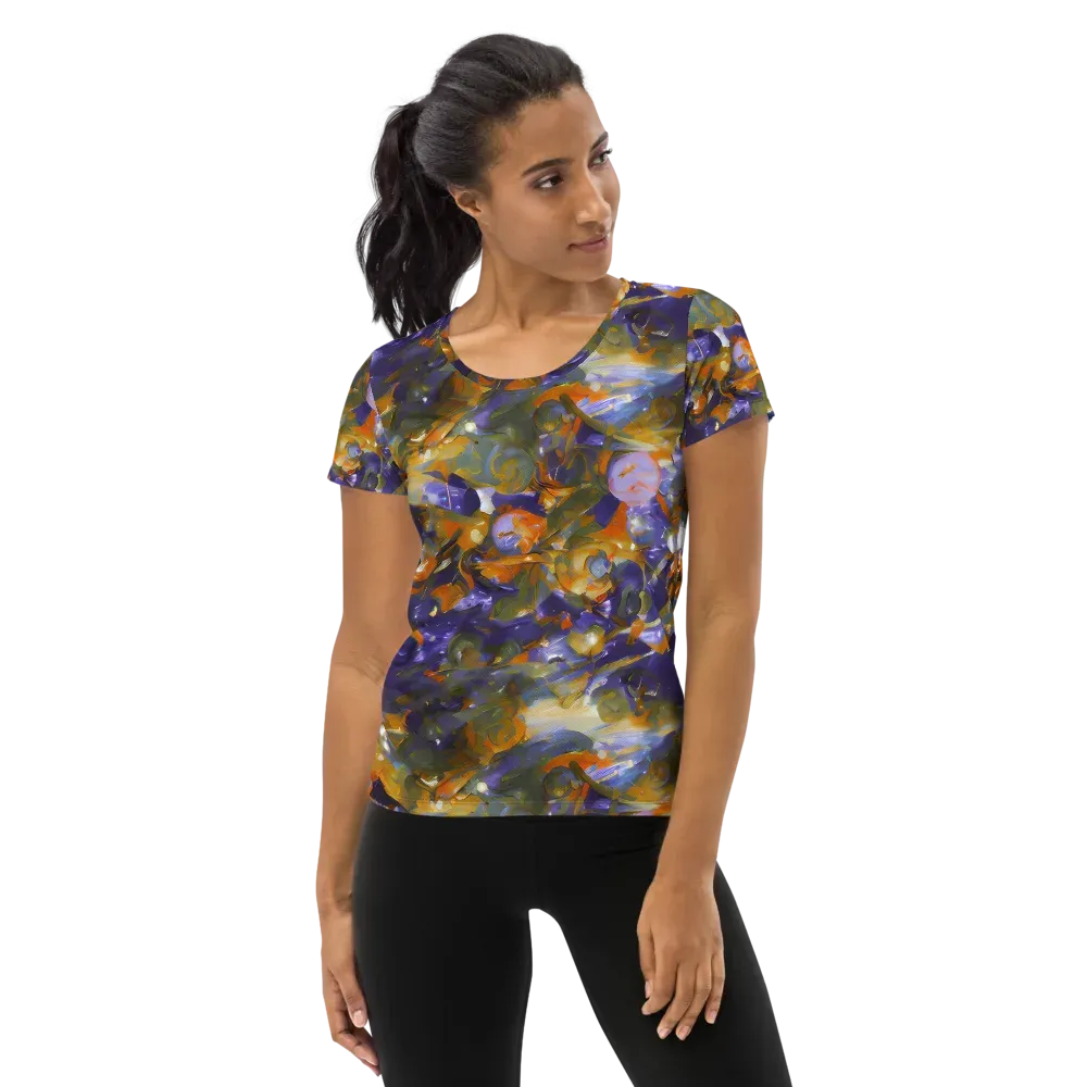Electric Alchemy on Women's Athletic T-Shirt — Front