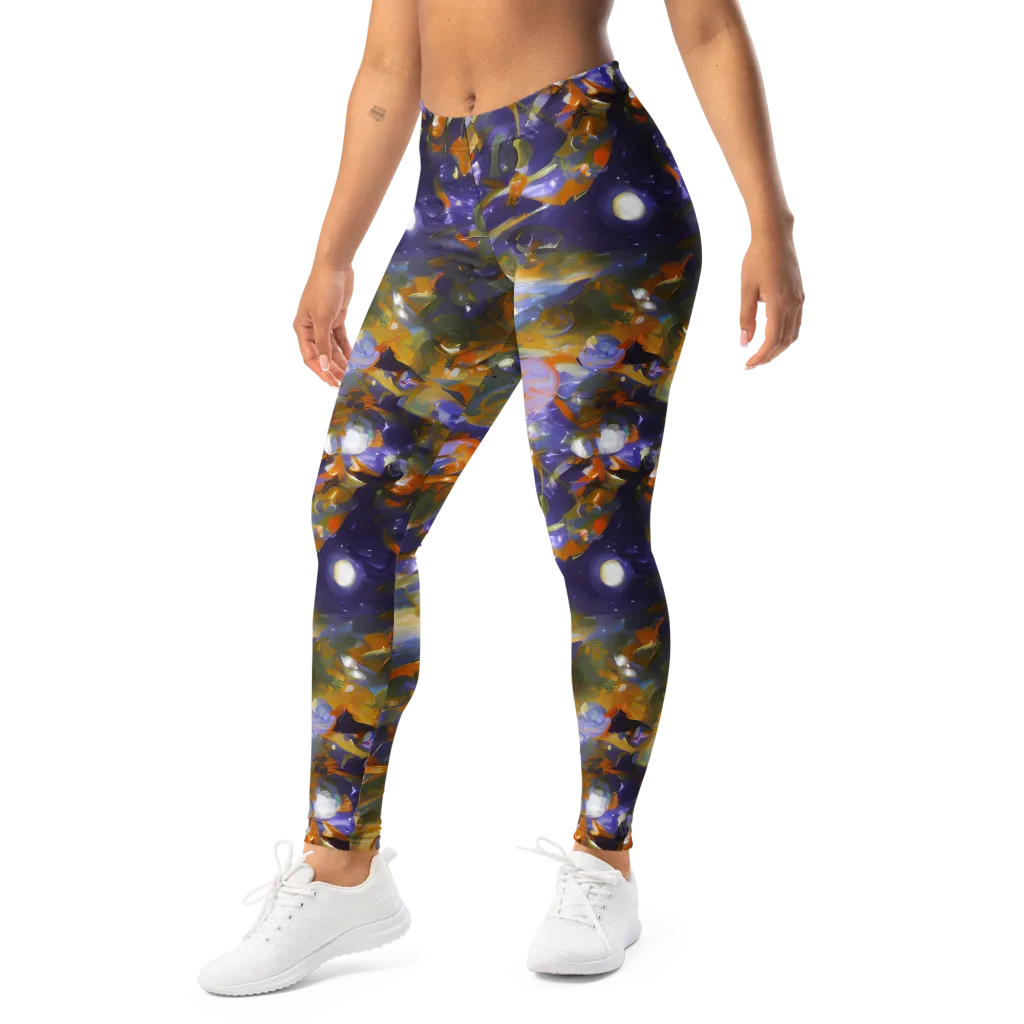 Electric Alchemy on Leggings — Left Front